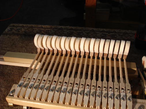 15 Install new odd-numbered bass hammers 15 Install new odd-numbered bass hammers